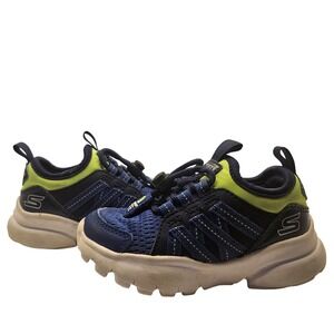 Skechers‎ Kids Boy's Blue Green Razor Flex magna Sneakers Size 7 Toddler Shoes